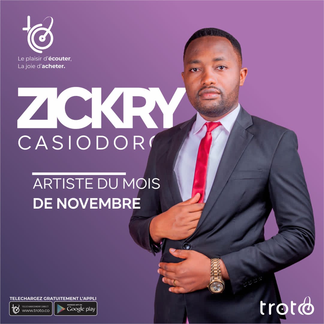 Musique : Zickry Casiodoro artiste musicien de Kisangani,primé par Troto