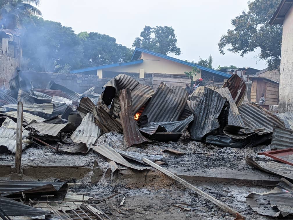 Kisangani : un incendie cause le malheur à la commune Makiso.